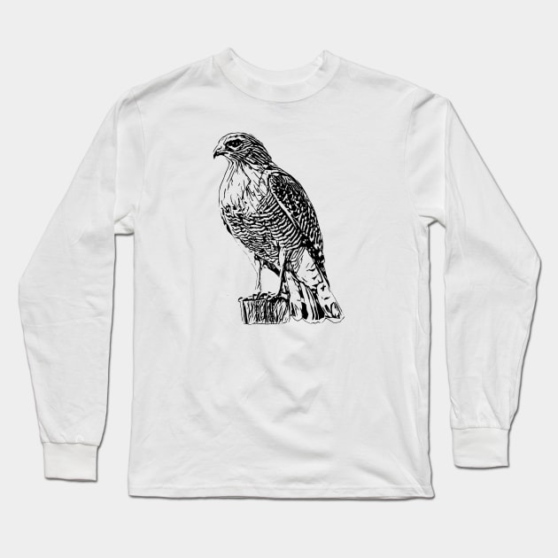 Hawk Long Sleeve T-Shirt by Nimmersatt